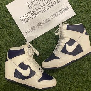 Nike dunk sky hi whit deep purple